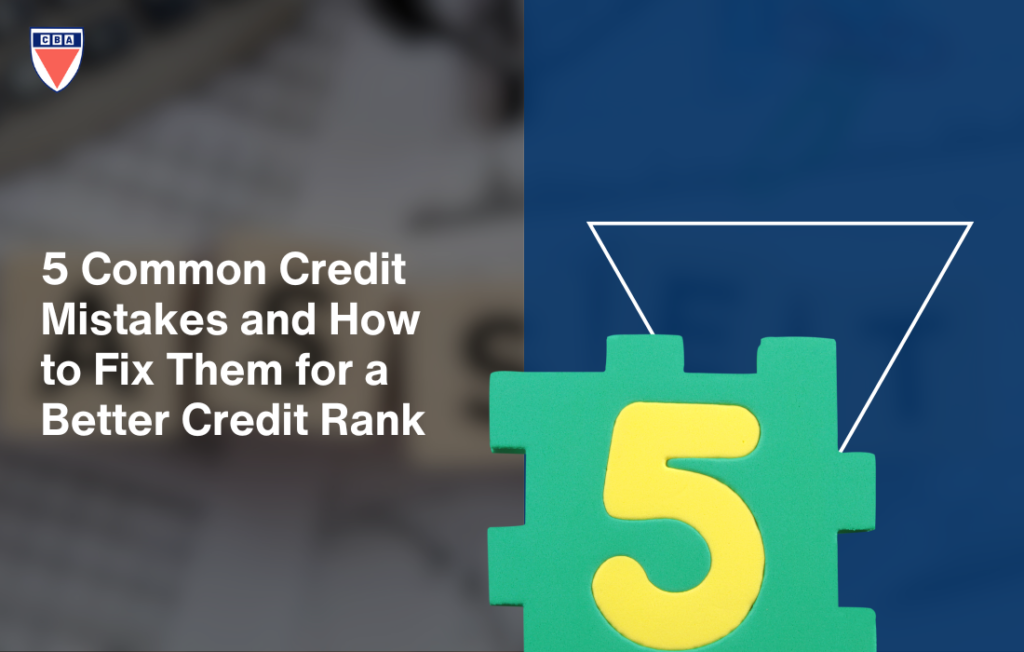 5 Common Credit Mistakes Image by CRS